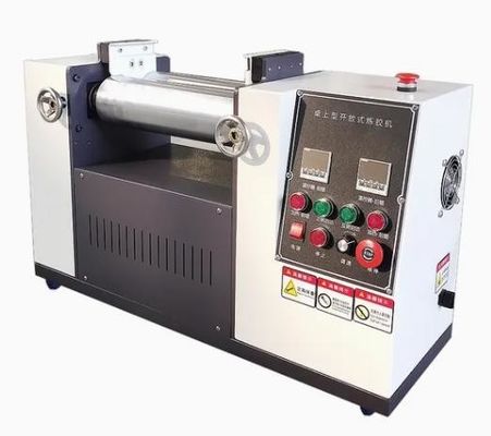 Loại bố trí ngang Phòng thí nghiệm Máy xay hai cuộn để trộn cao su