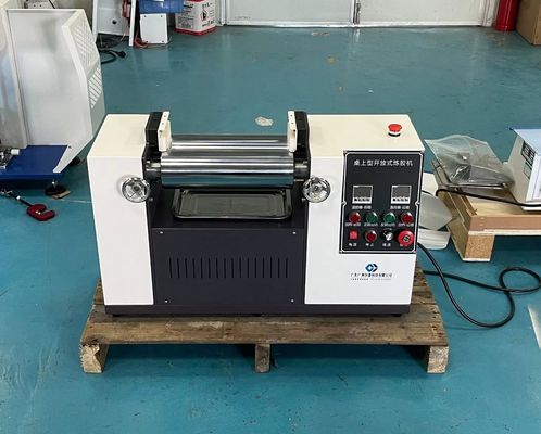 Máy trộn cao su hở Compact 750×380×600mm với công suất 300 bộ/tháng và khoảng cách trục cán có thể điều chỉnh